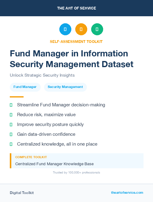 Fund Manager in Information Security Management Dataset