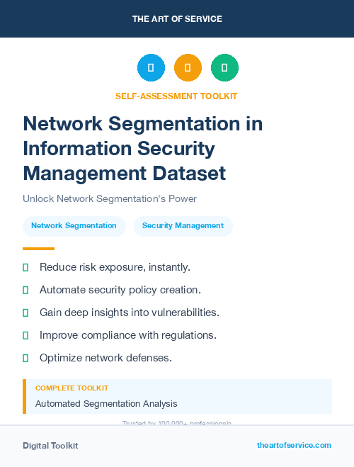 Network Segmentation in Information Security Management Dataset