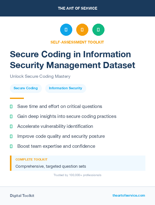 Secure Coding in Information Security Management Dataset