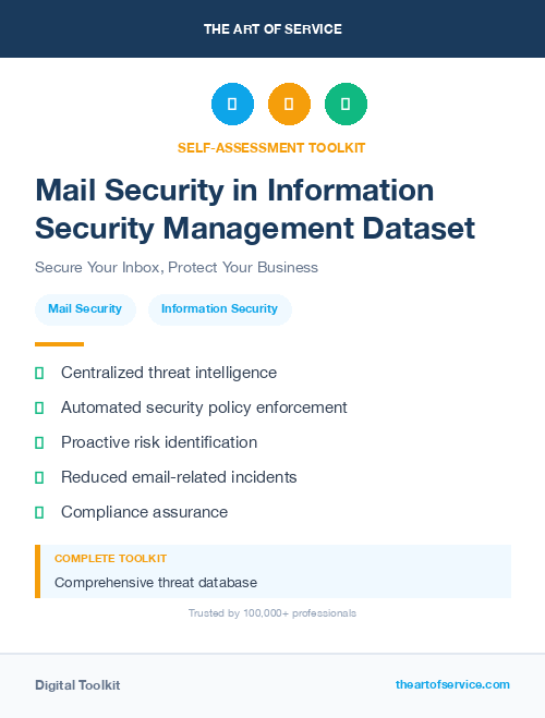 Mail Security in Information Security Management Dataset