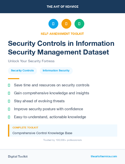 Security Controls in Information Security Management Dataset