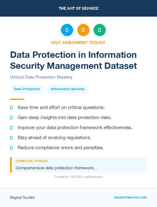 Data Protection in Information Security Management Dataset