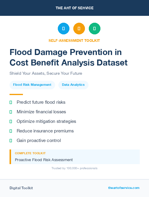 Flood Damage Prevention in Cost Benefit Analysis Dataset