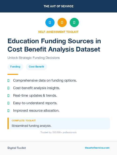 Education Funding Sources in Cost Benefit Analysis Dataset