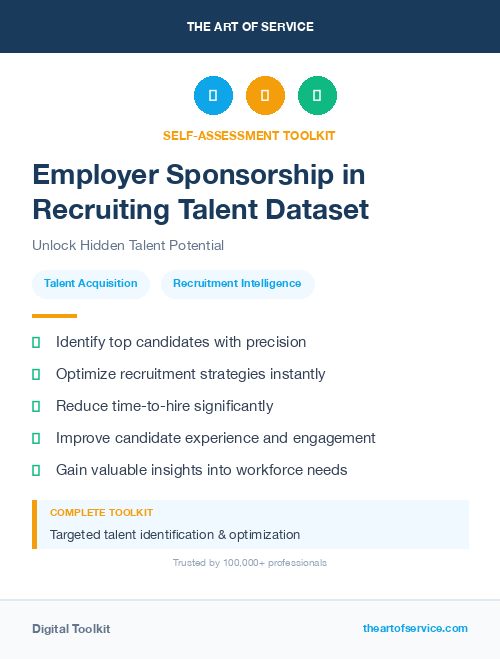 Employer Sponsorship in Recruiting Talent Dataset