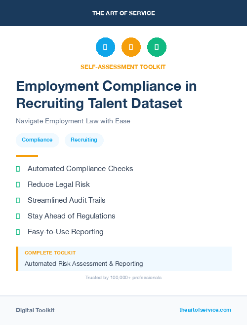 Employment Compliance in Recruiting Talent Dataset
