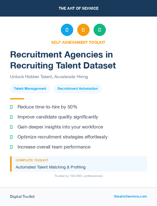 Recruitment Agencies in Recruiting Talent Dataset