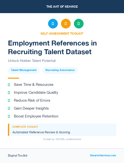 Employment References in Recruiting Talent Dataset
