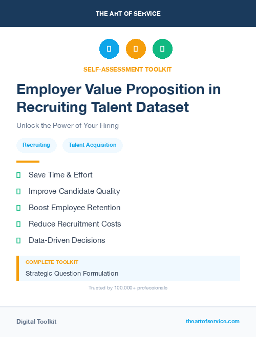 Employer Value Proposition in Recruiting Talent Dataset