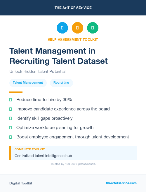Talent Management in Recruiting Talent Dataset