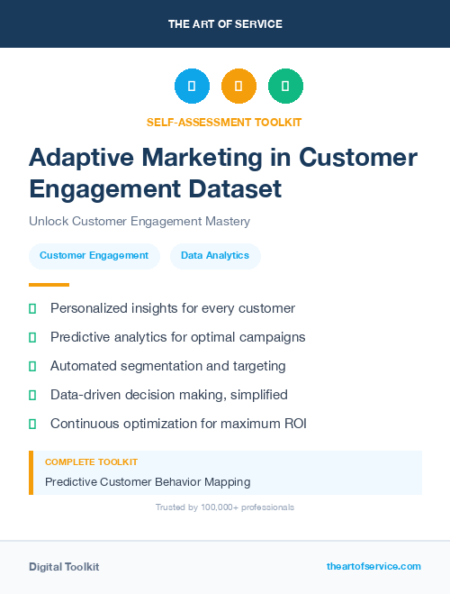 Adaptive Marketing in Customer Engagement Dataset