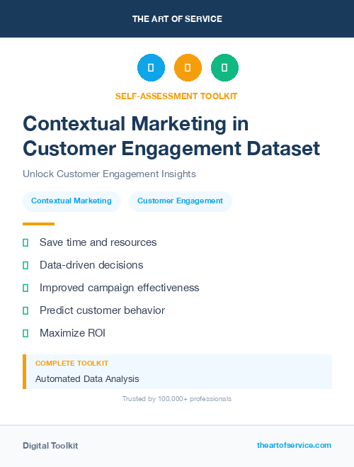Contextual Marketing in Customer Engagement Dataset