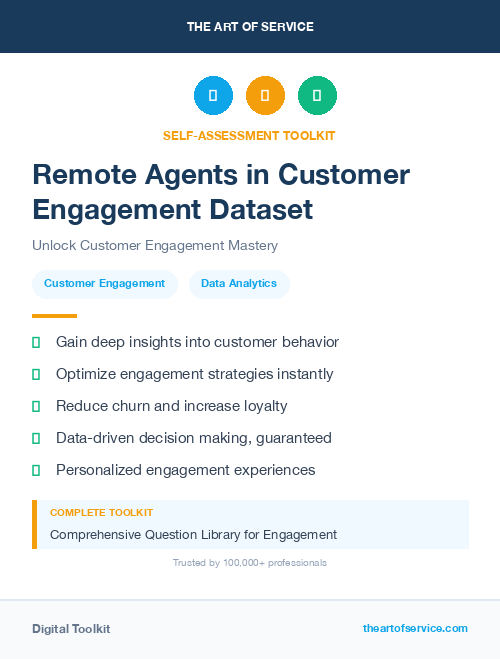 Remote Agents in Customer Engagement Dataset