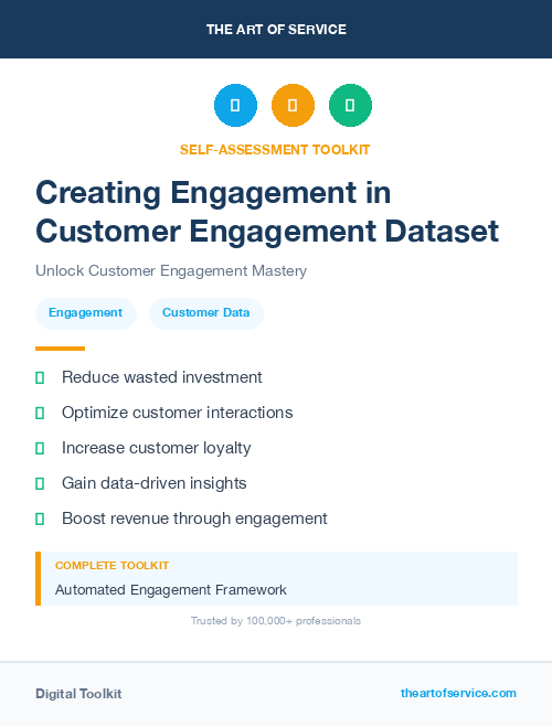 Creating Engagement in Customer Engagement Dataset
