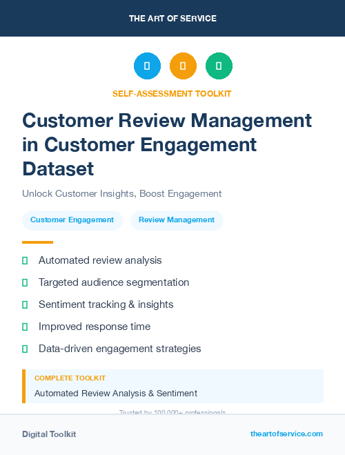 Customer Review Management in Customer Engagement Dataset