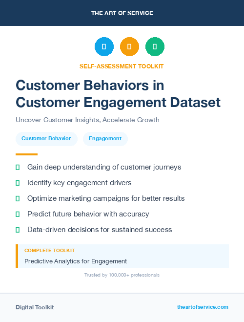 Customer Behaviors in Customer Engagement Dataset