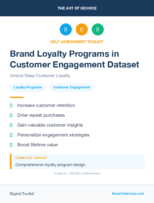 Brand Loyalty Programs in Customer Engagement Dataset