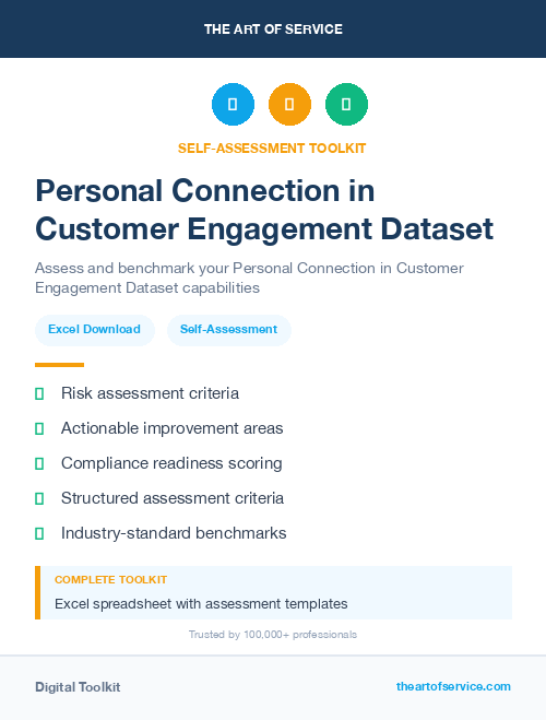 Personal Connection in Customer Engagement Dataset