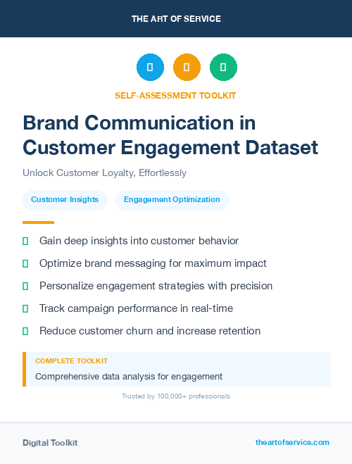 Brand Communication in Customer Engagement Dataset