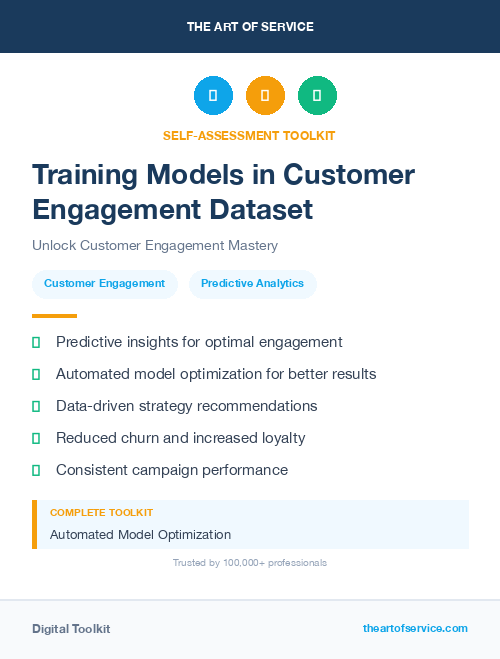 Training Models in Customer Engagement Dataset