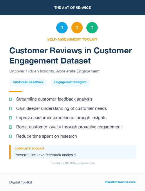Customer Reviews in Customer Engagement Dataset