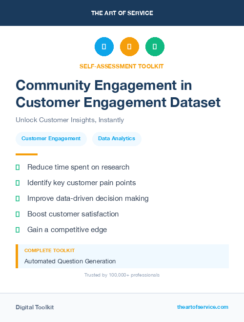 Community Engagement in Customer Engagement Dataset