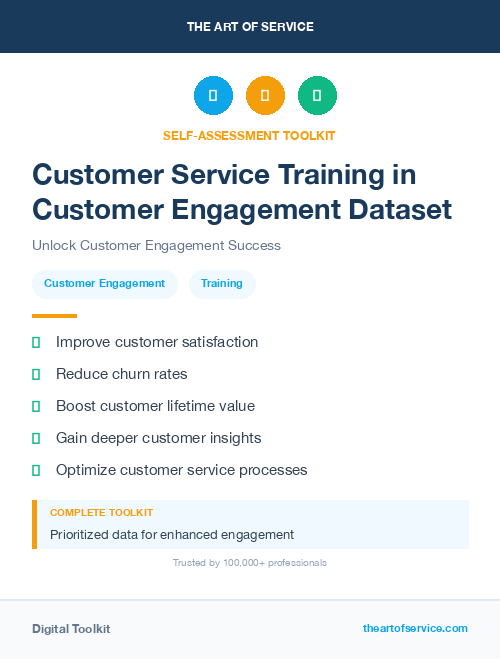Customer Service Training in Customer Engagement Dataset