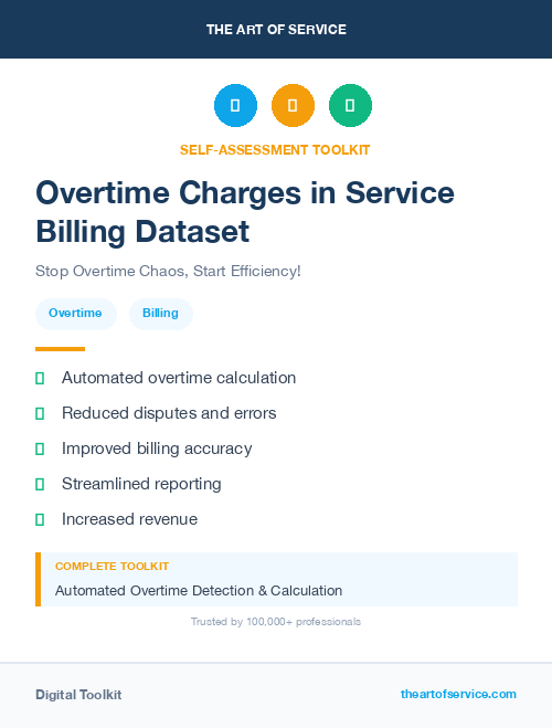 Overtime Charges in Service Billing Dataset