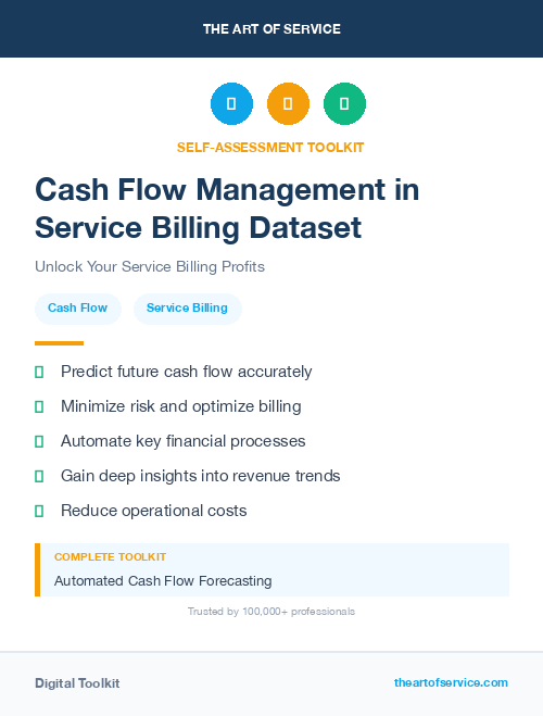 Cash Flow Management in Service Billing Dataset