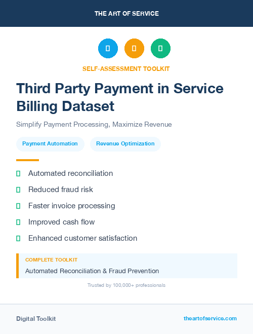 Third Party Payment in Service Billing Dataset