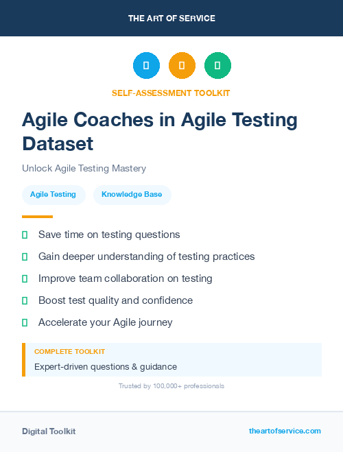 Agile Coaches in Agile Testing Dataset