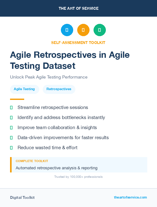 Agile Retrospectives in Agile Testing Dataset