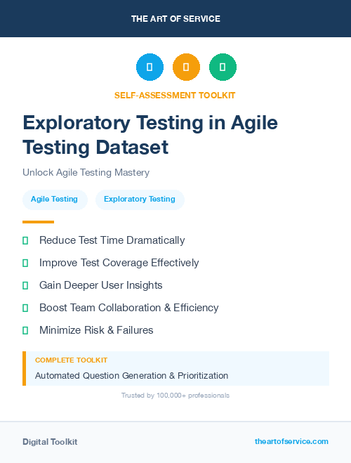 Exploratory Testing in Agile Testing Dataset