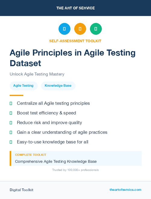 Agile Principles in Agile Testing Dataset