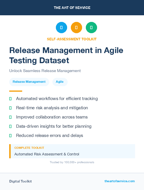 Release Management in Agile Testing Dataset
