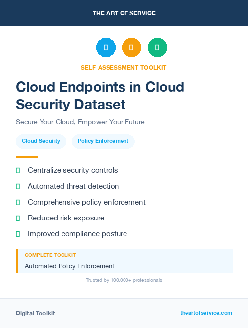 Cloud Endpoints in Cloud Security Dataset
