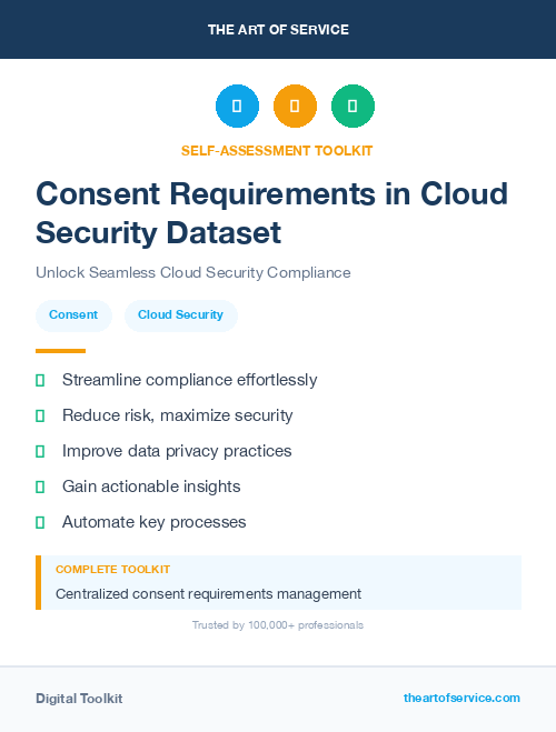 Consent Requirements in Cloud Security Dataset