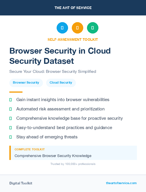 Browser Security in Cloud Security Dataset