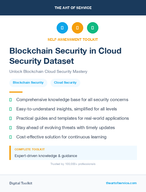 Blockchain Security in Cloud Security Dataset