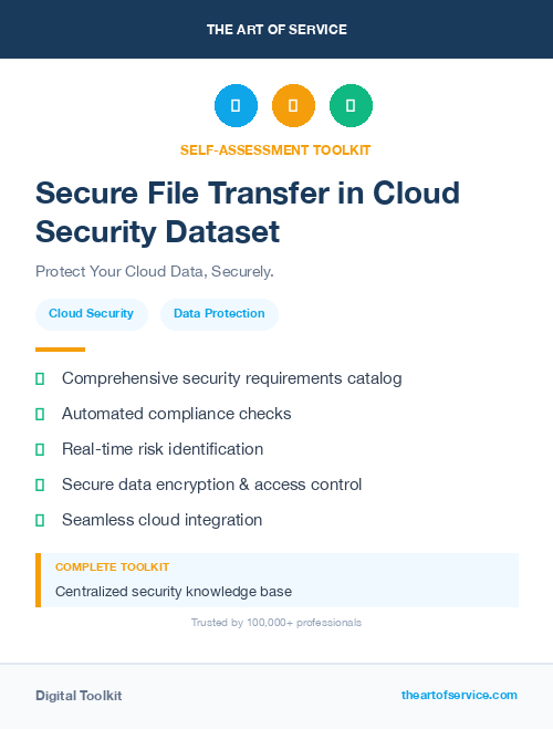 Secure File Transfer in Cloud Security Dataset