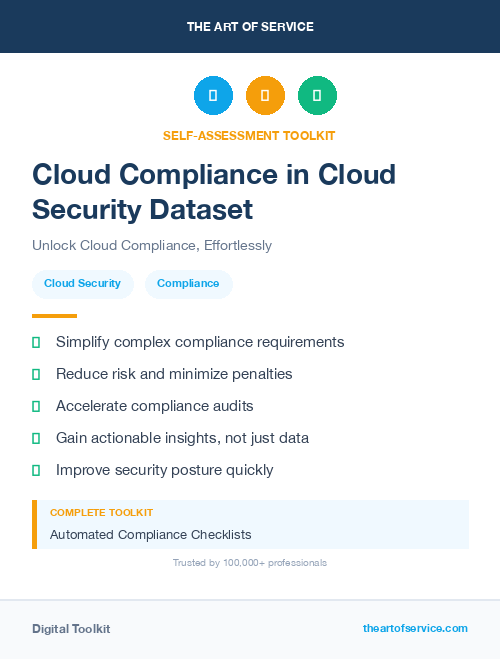 Cloud Compliance in Cloud Security Dataset