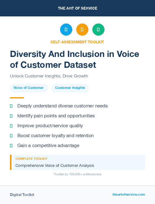 Diversity And Inclusion in Voice of Customer Dataset