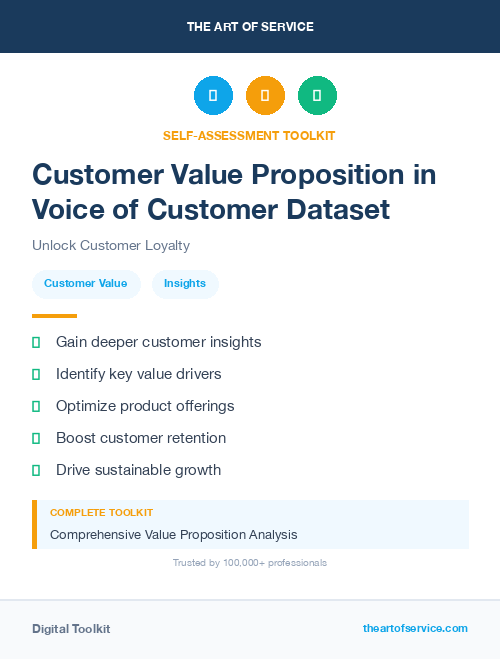 Customer Value Proposition in Voice of Customer Dataset