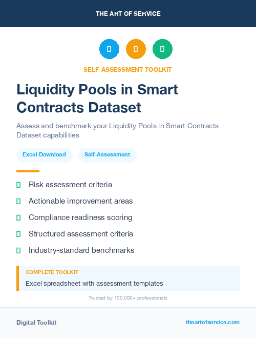 Liquidity Pools in Smart Contracts Dataset