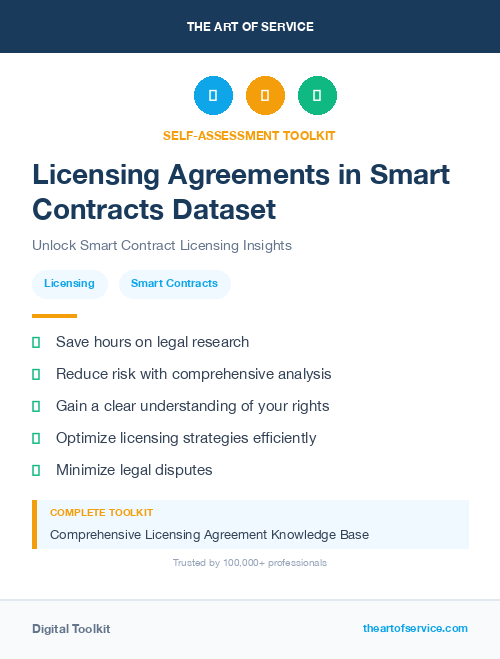 Licensing Agreements in Smart Contracts Dataset