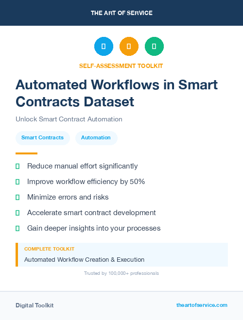Automated Workflows in Smart Contracts Dataset