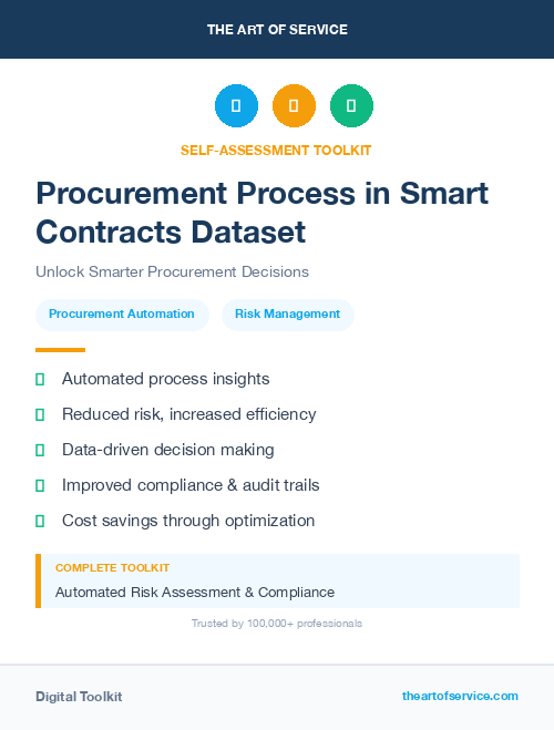 Procurement Process in Smart Contracts Dataset