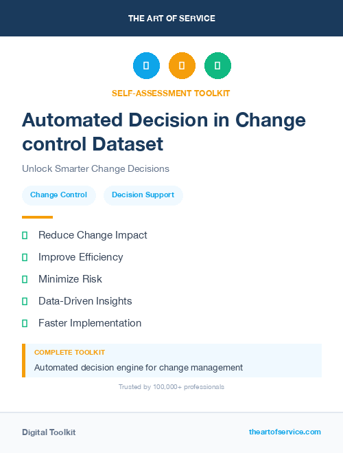 Automated Decision in Change control Dataset