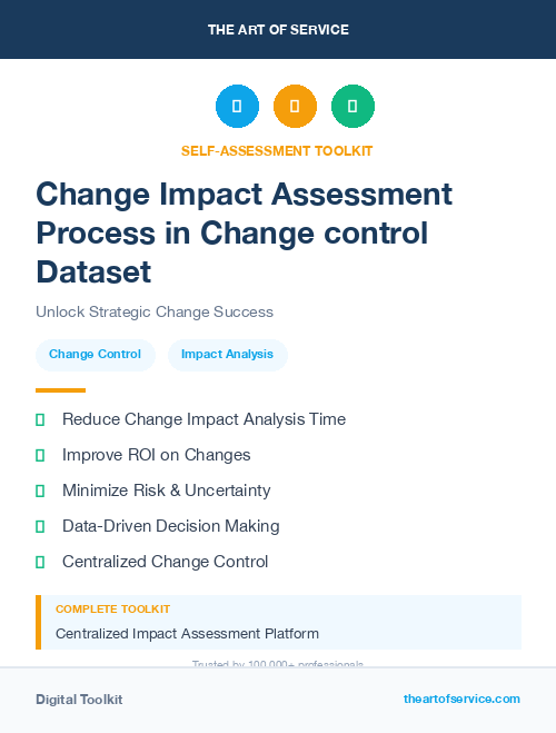 Change Impact Assessment Process in Change control Dataset