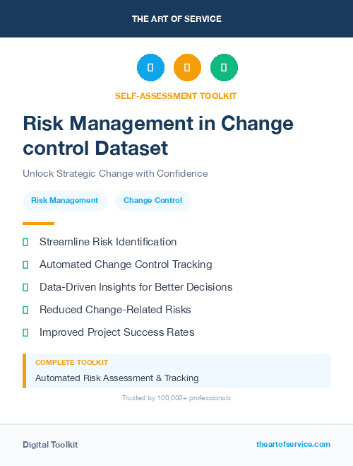 Risk Management in Change control Dataset